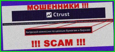 C Trust обманывают доверчивых клиентов, под прикрытием дырявого регулирующего органа