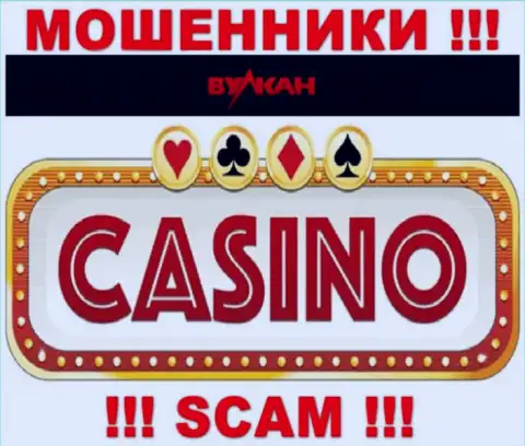 Casino - это именно то на чем, будто бы, специализируются интернет мошенники Вулкан-Элит Ком