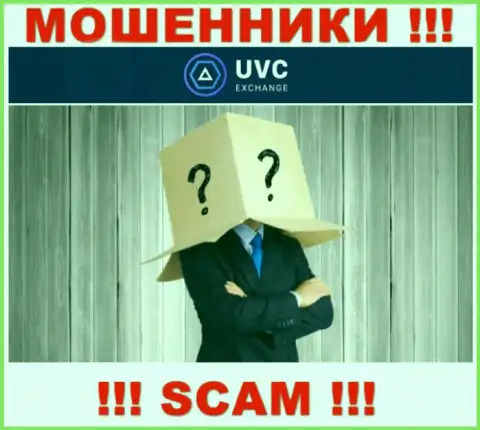 Не взаимодействуйте с internet-мошенниками UVC Exchange - нет информации об их прямом руководстве
