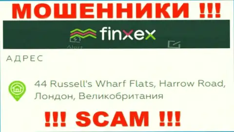 Finxex - это РАЗВОДИЛЫ !!! Сидят в офшоре по адресу - 44 Расселс Вхарф Флатс, Харроу-роуд, Лондон, Великобритания