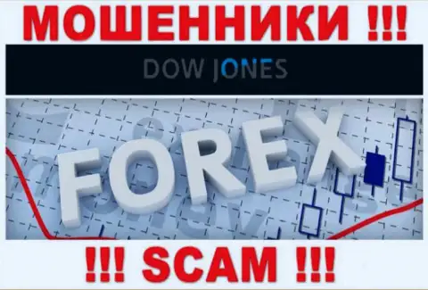 Dow Jones Market говорят своим доверчивым клиентам, что работают в области Forex