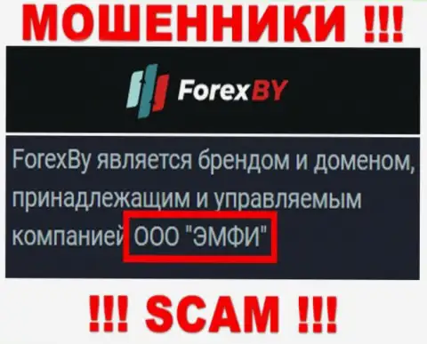 На официальном веб-ресурсе ForexBY Com написано, что этой конторой владеет ООО ЭМФИ