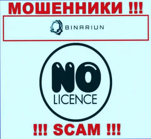 Binariun Net действуют нелегально - у указанных мошенников нет лицензии ! БУДЬТЕ ОЧЕНЬ ОСТОРОЖНЫ !!!