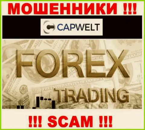 Форекс - это вид деятельности преступно действующей компании CapWelt