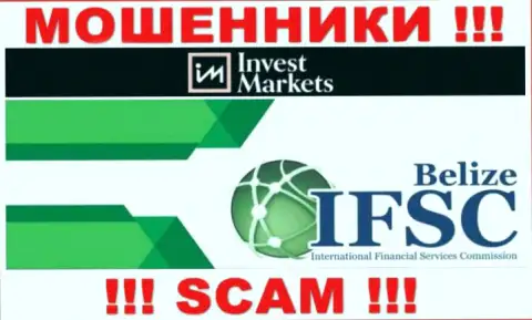 Invest Markets безнаказанно отжимает финансовые активы лохов, ведь его крышует аферист - International Financial Services Commission