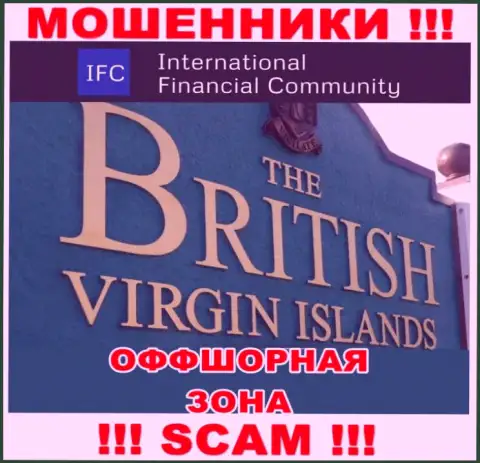 Юридическое место базирования ВМИФК на территории - British Virgin Islands