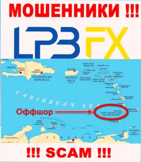 LPBFX безнаказанно обманывают, т.к. зарегистрированы на территории - Saint Vincent and the Grenadines