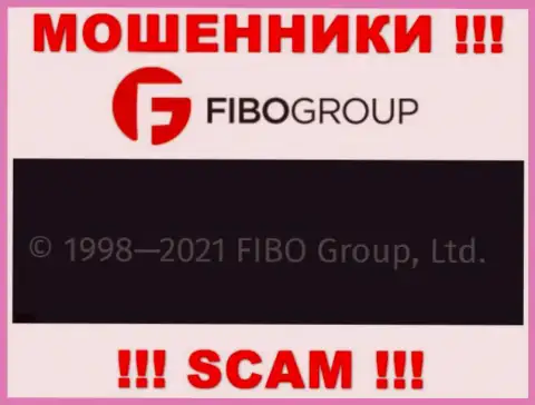 На официальном веб-ресурсе FIBO Group ворюги сообщают, что ими владеет FIBO Group Ltd