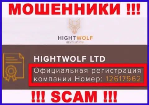Наличие регистрационного номера у HightWolf (12617962) не говорит о том что компания солидная