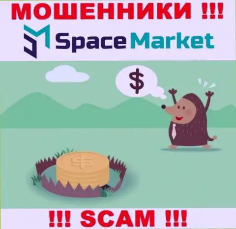Намерены забрать финансовые вложения из дилинговой организации SpaceMarket, не сможете, даже если заплатите и комиссии