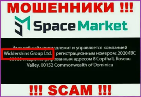 На официальном информационном ресурсе Space Market сказано, что этой конторой управляет Widdershins Group Ltd