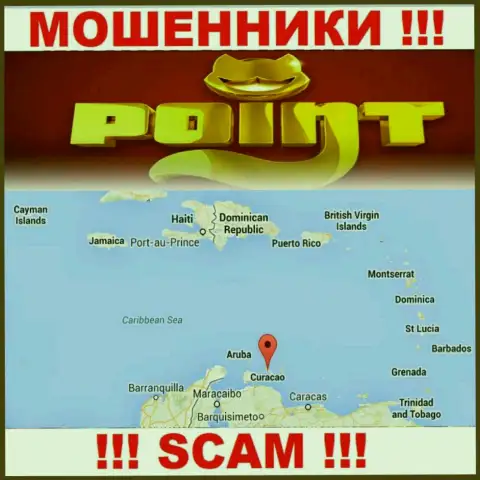 Контора Point Loto имеет регистрацию очень далеко от своих клиентов на территории Curacao
