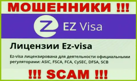 Противозаконно действующая организация EZ Visa контролируется мошенниками - ASIC
