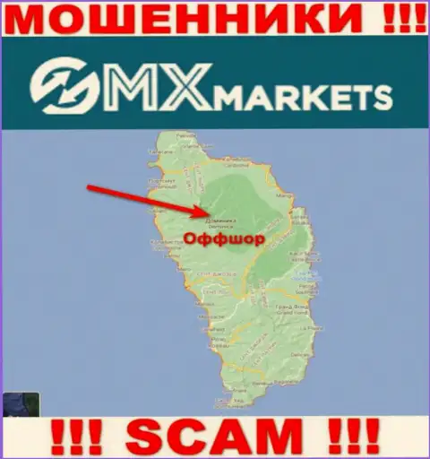 Не верьте интернет-мошенникам GMXMarkets, ведь они базируются в оффшоре: Доминика