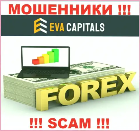 Forex - это именно то, чем занимаются internet обманщики ЕваКапиталс