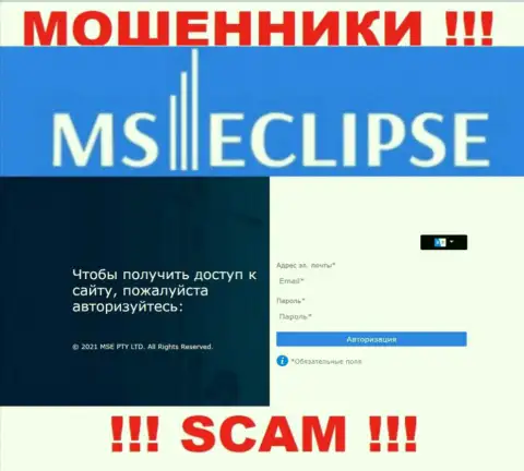 Официальный интернет-сервис мошенников MS Eclipse