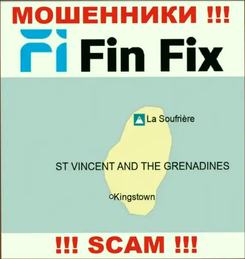 ФинФикс Ворлд расположились на территории St. Vincent and the Grenadines и беспрепятственно присваивают финансовые средства