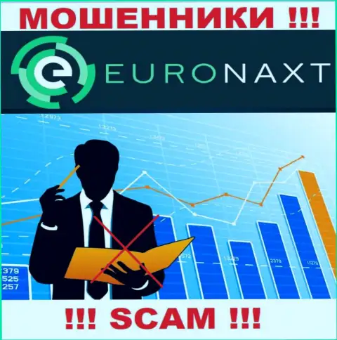 Воры EuroNaxt Com спокойно мошенничают - у них нет ни лицензионного документа ни регулятора