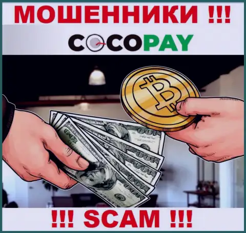 Не советуем доверять денежные вложения CocoPay, поскольку их направление деятельности, Обменка, обман