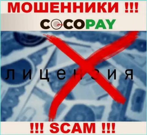 Мошенники Coco Pay не смогли получить лицензии на осуществление деятельности, очень рискованно с ними работать