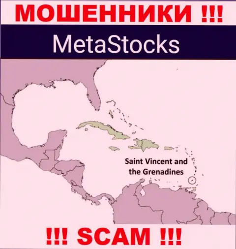 Из организации MetaStocks деньги возвратить нереально, они имеют офшорную регистрацию - Kingstown, St. Vincent and the Grenadines