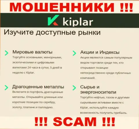 Kiplar Com это коварные интернет мошенники, тип деятельности которых - Broker