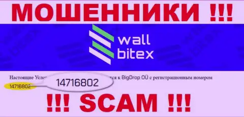 Во всемирной сети internet орудуют воры WallBitex !!! Их номер регистрации: 14716802
