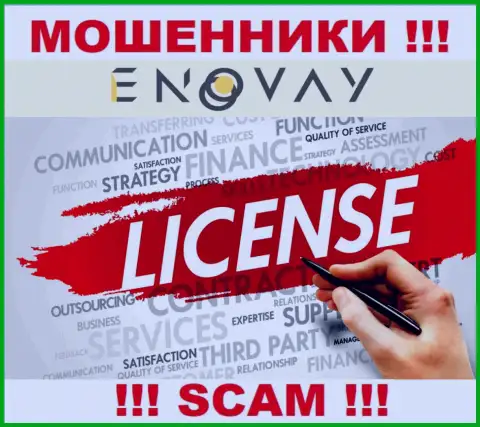 У ЭноВэй нет разрешения на ведение деятельности в виде лицензии - это МОШЕННИКИ