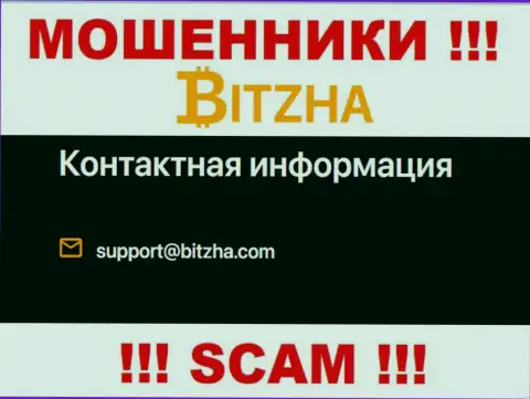 Е-мейл разводняка Bitzha24 Com, информация с официального информационного портала