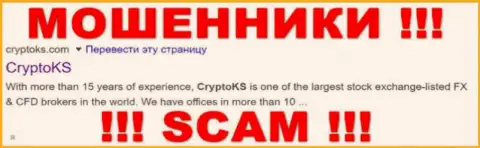 CryptoKS Com - это МОШЕННИКИ !!! SCAM !
