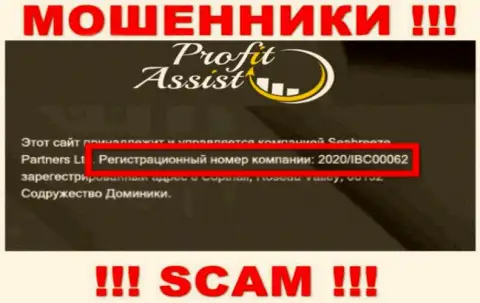 Рег. номер компании ProfitAssist Io - 2020/IBC00062