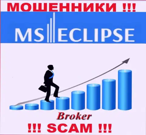 Брокер - это сфера деятельности, в которой прокручивают делишки MS Eclipse