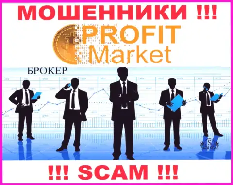 Брокер - это то, чем промышляют мошенники Profit Market Inc.