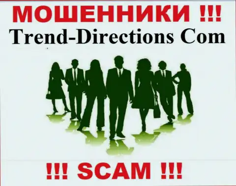 Абсолютно никакой инфы о своих прямых руководителях жулики Trend Directions не предоставляют