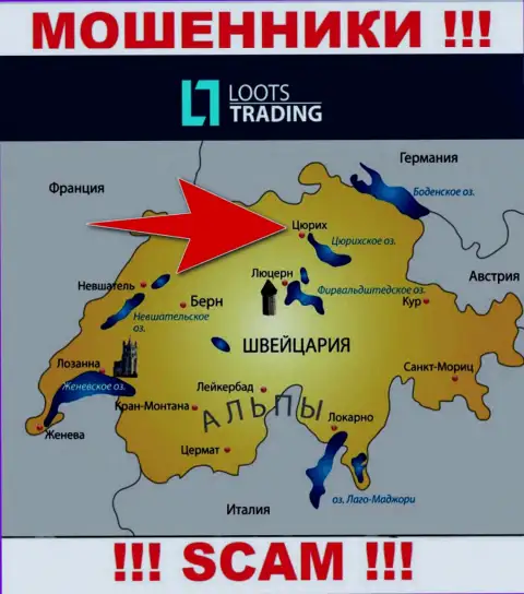 Loots Trading решили не распространяться об своем достоверном адресе регистрации