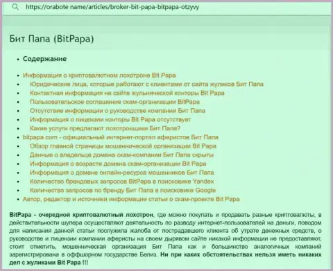 Детальный обзор БитПапа, отзывы клиентов и доказательства лохотрона