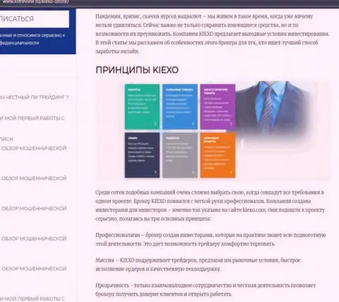Условия работы брокерской организации KIEXO представлены в обзорной статье на веб-сайте Listreview Ru