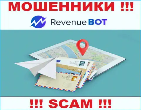 Воры Rev-Bot не указывают местоположение компании - ОБМАНЩИКИ !