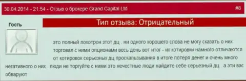 Афера в ГрандКапитал с котировками валют