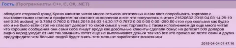 Слиппеджи в Форекс брокерской компании ГрандКапитал также встречаются