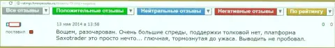 Автор этого отзыва разочарован сотрудничеством с Саксо Банк